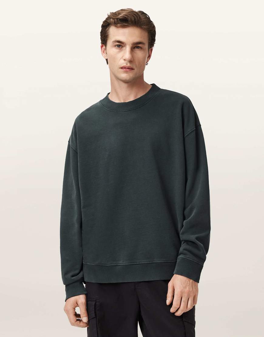 AllSaints - Milo - Sweatshirt in Sunil-Blau mit Rundhalsausschnitt AllSaints - Milo - Sweatshirt in Sunil-Blau mit Rundhalsausschnitt von AllSaints