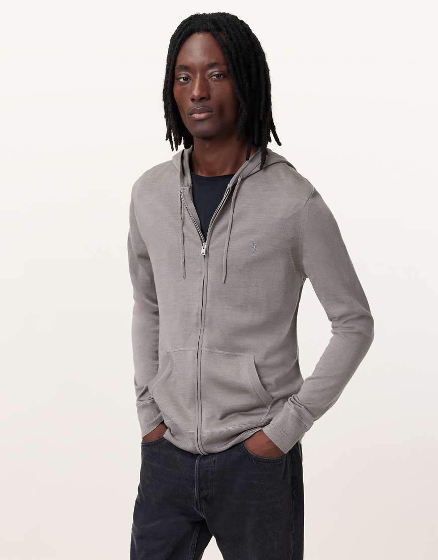 AllSaints - Mode - Kapuzenjacke aus Merinowolle in Braun von AllSaints