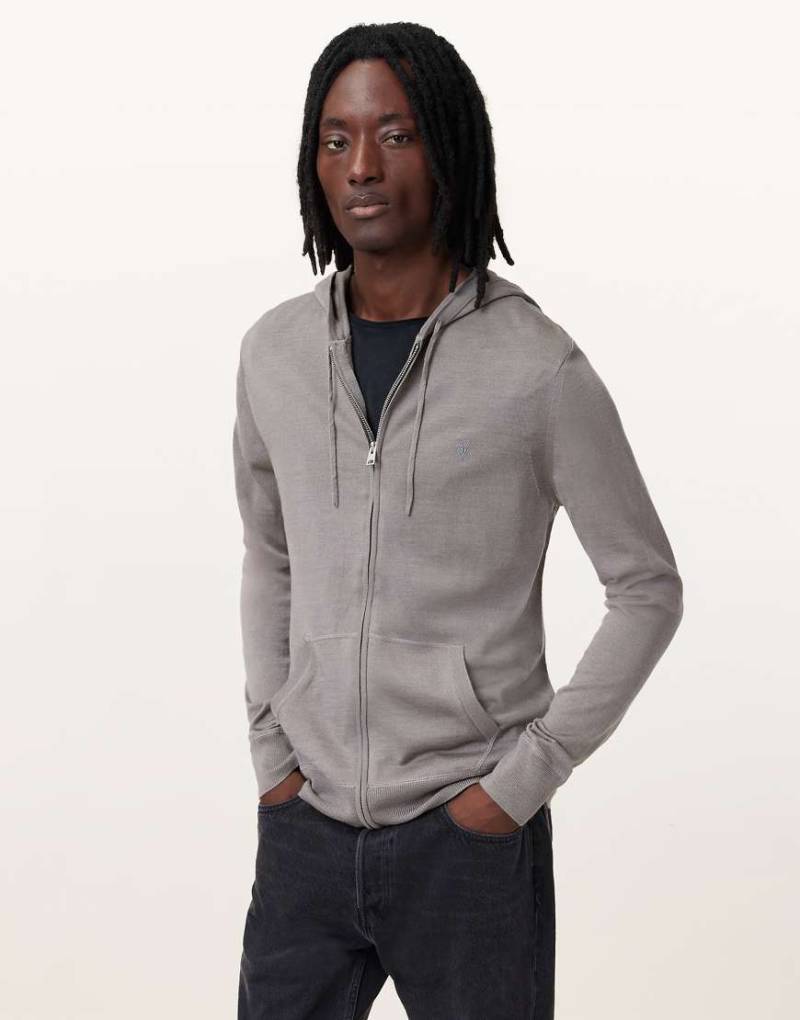 AllSaints - Mode - Kapuzenjacke aus Merinowolle in Braun von AllSaints