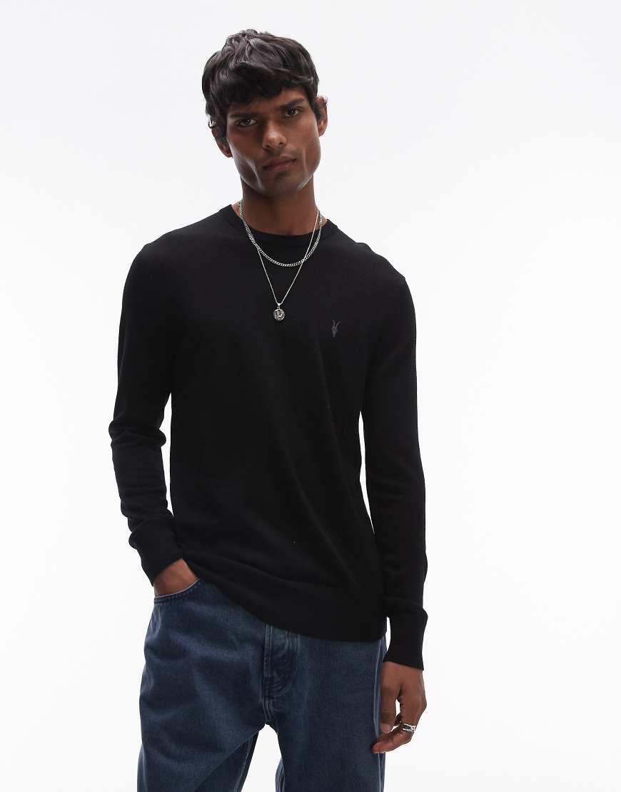 AllSaints - Mode - Strickpullover aus Merinowolle in Schwarz von AllSaints