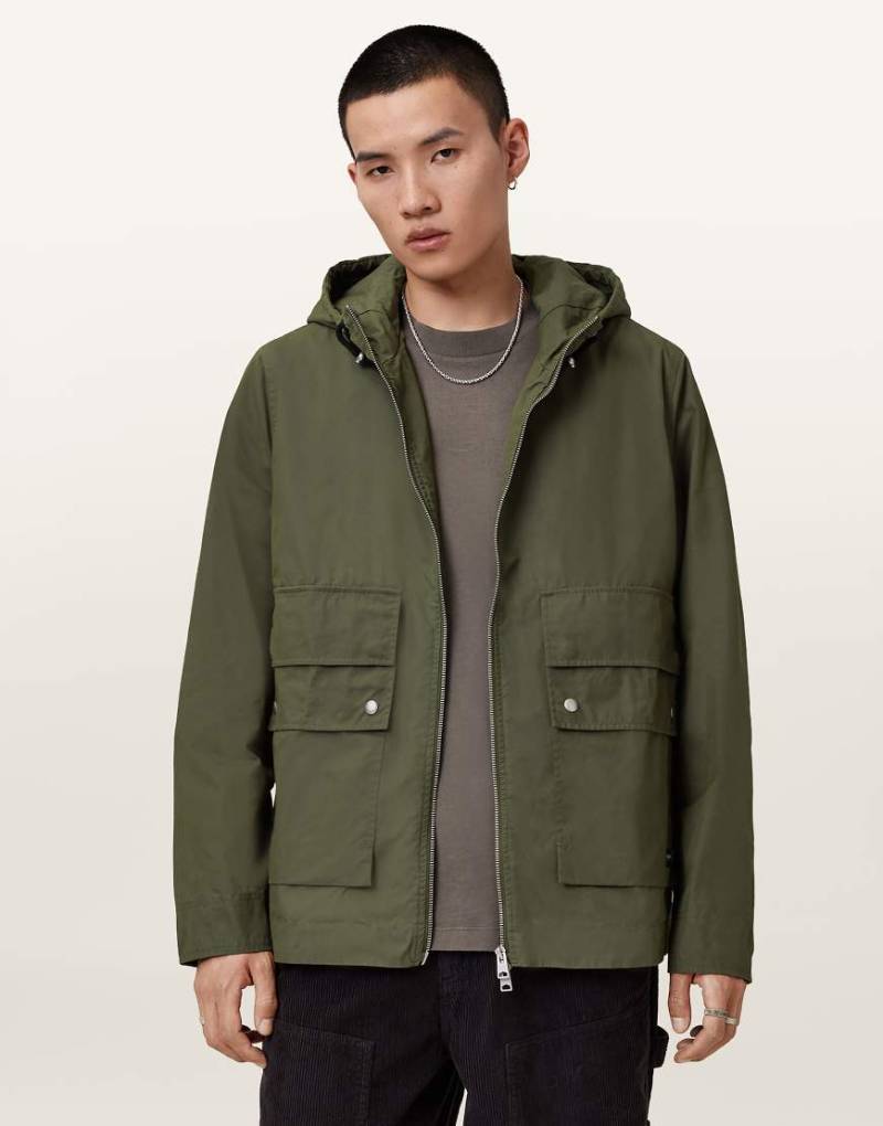 AllSaints - Morton - Jacke in Khakigrün von AllSaints