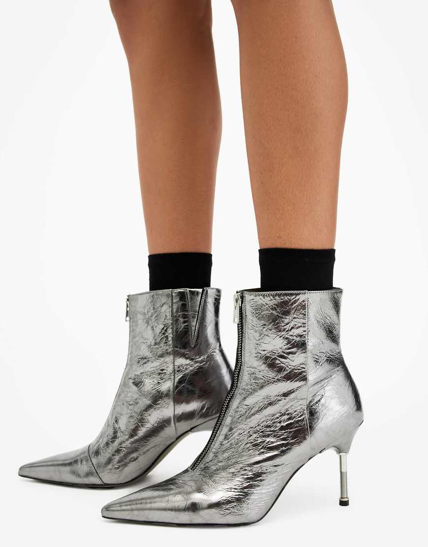 AllSaints - Natasha - Stiefel in Graphitgrau AllSaints - Natasha - Stiefel in Graphitgrau von AllSaints