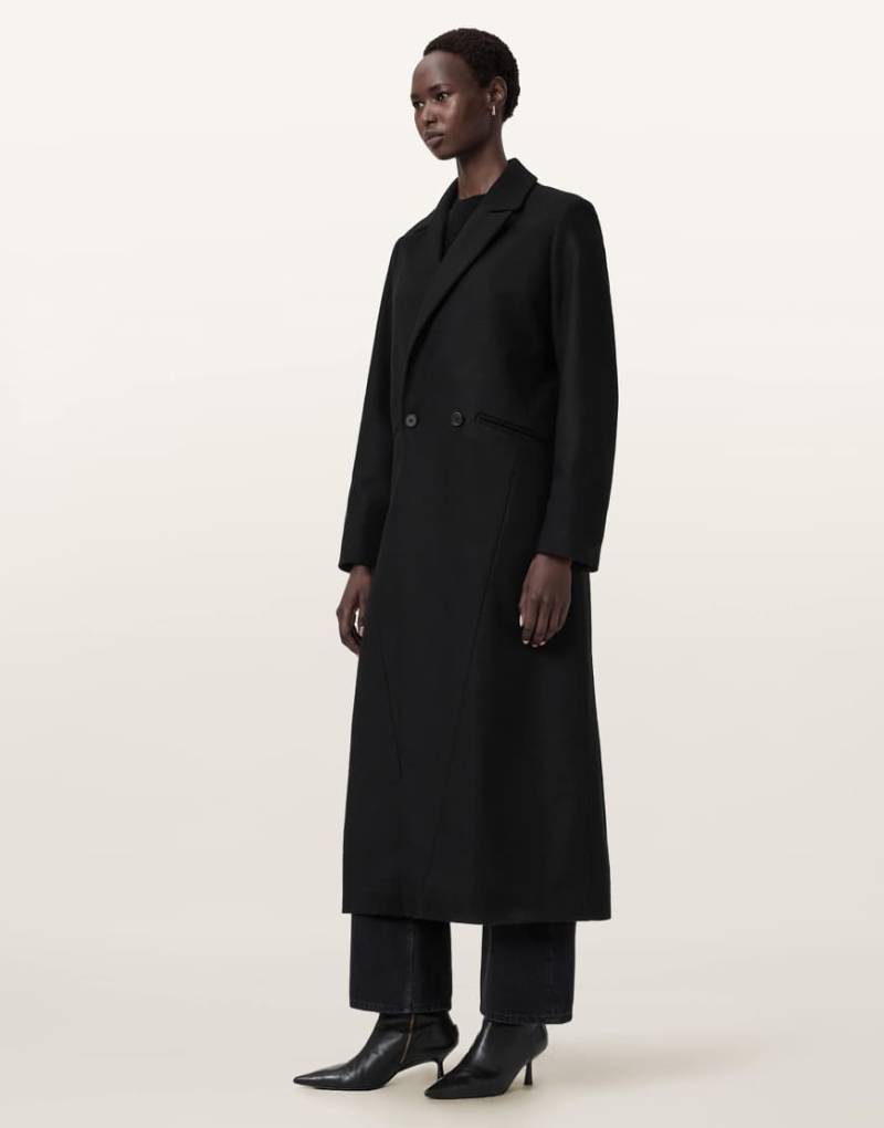 AllSaints - Nellie - Mantel in Schwarz von AllSaints