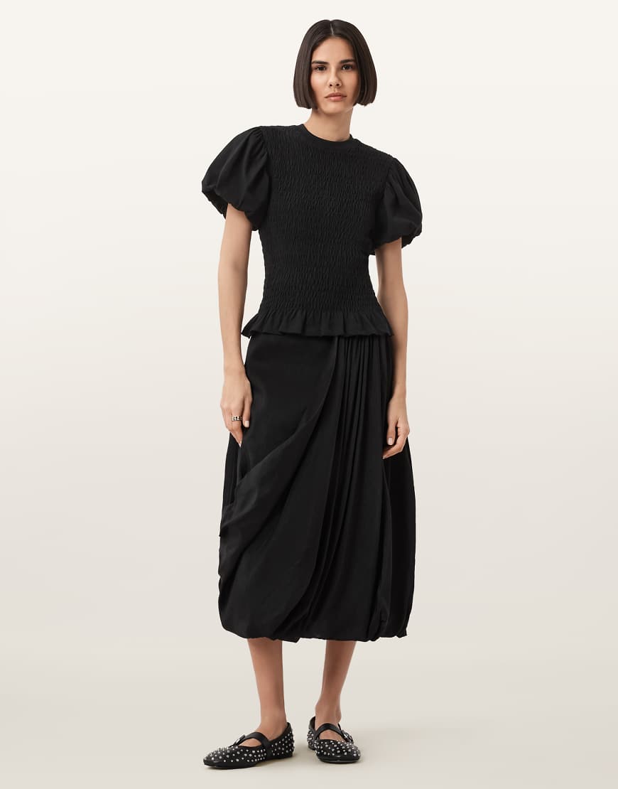 AllSaints - Nia - Rock in Schwarz von AllSaints