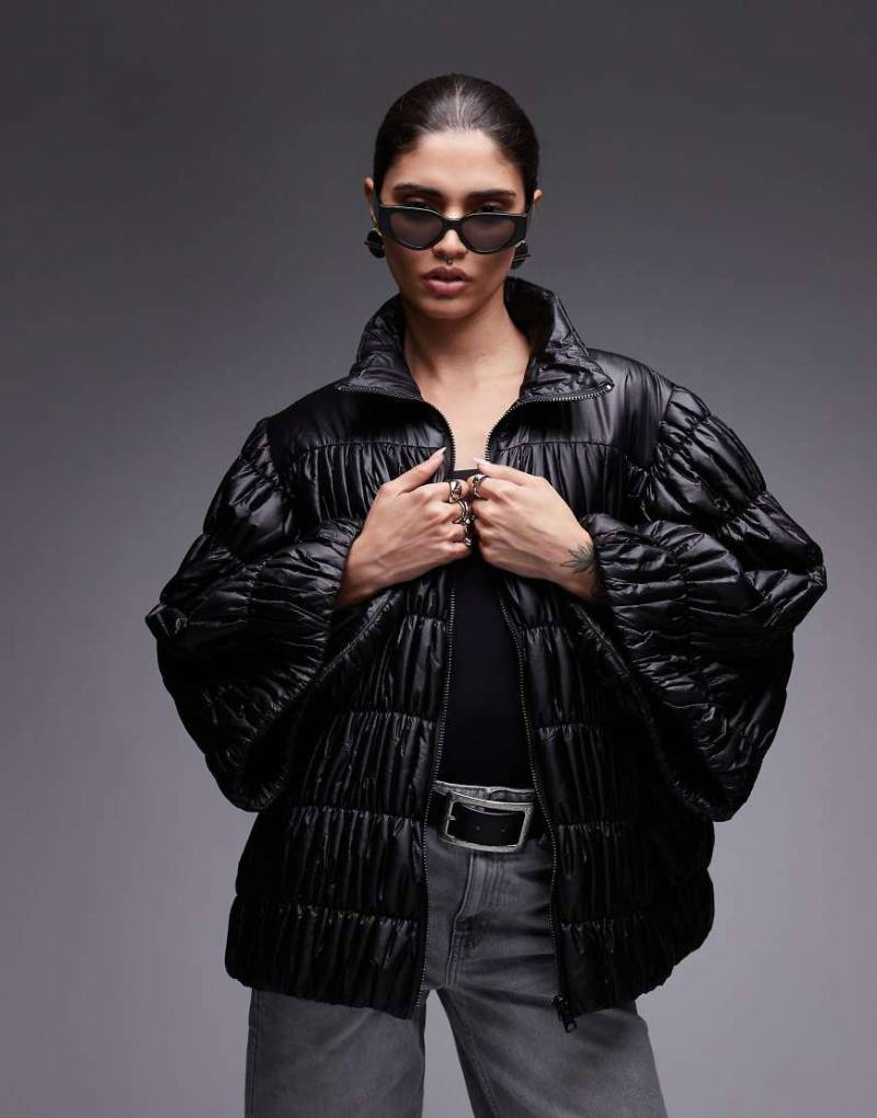 AllSaints - Nyelee - Pufferjacke in Schwarz von AllSaints