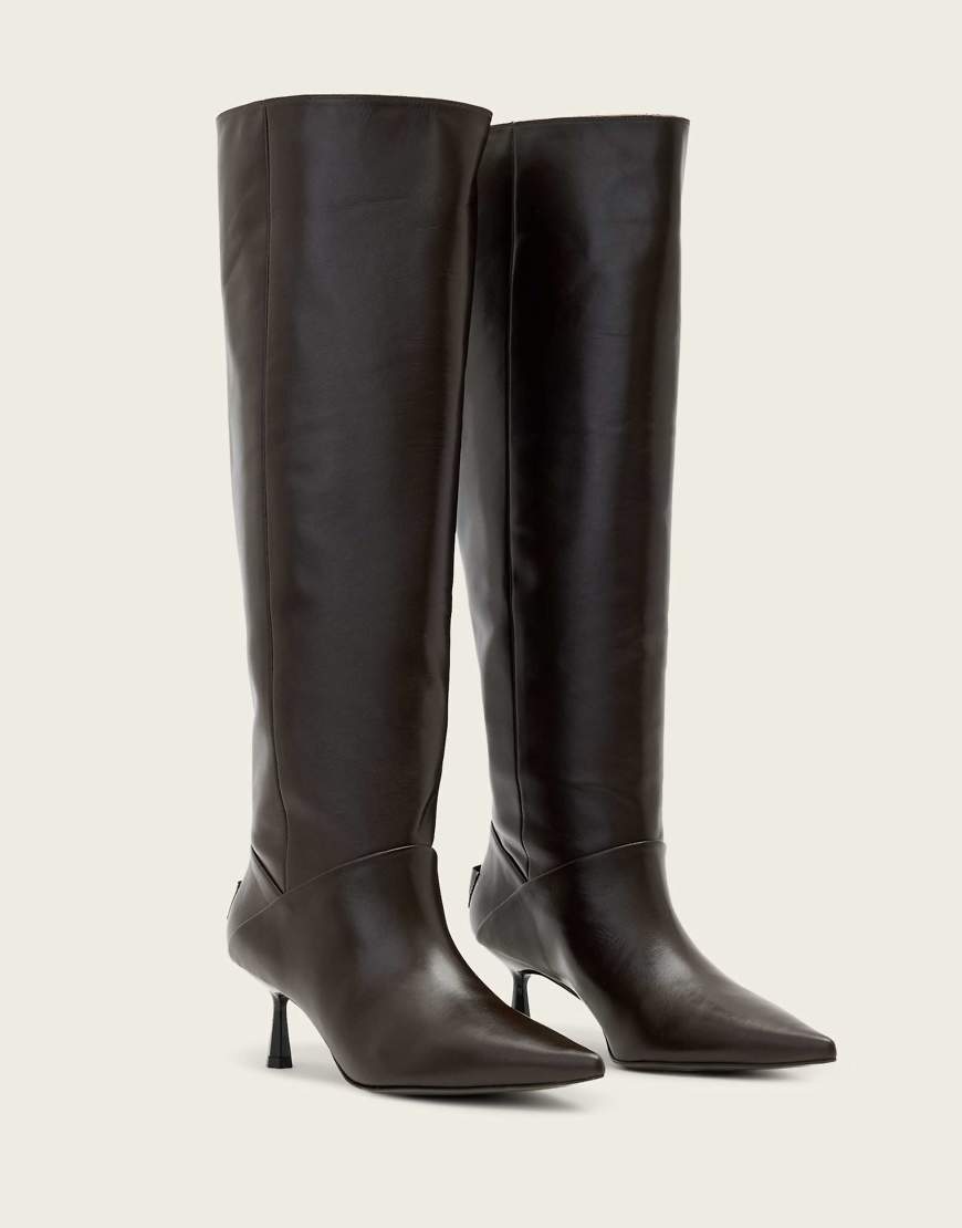 AllSaints - Odyssey - Stiefel in Braun mit niedrigem Absatz-Brown von AllSaints