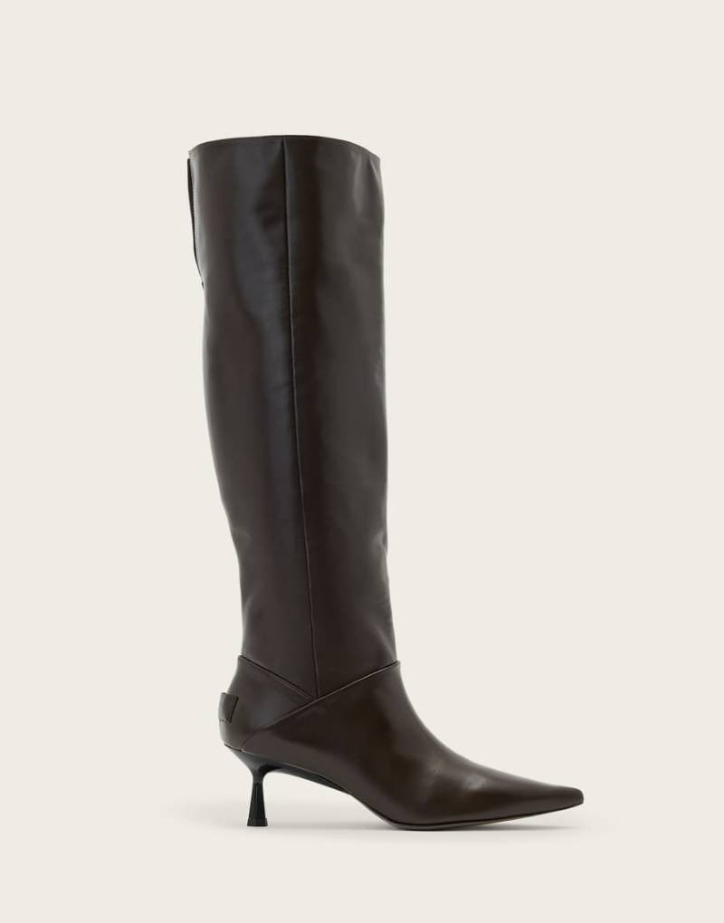 AllSaints - Odyssey - Stiefel in Kiefernrindenbraun mit niedrigem Bund-Brown von AllSaints