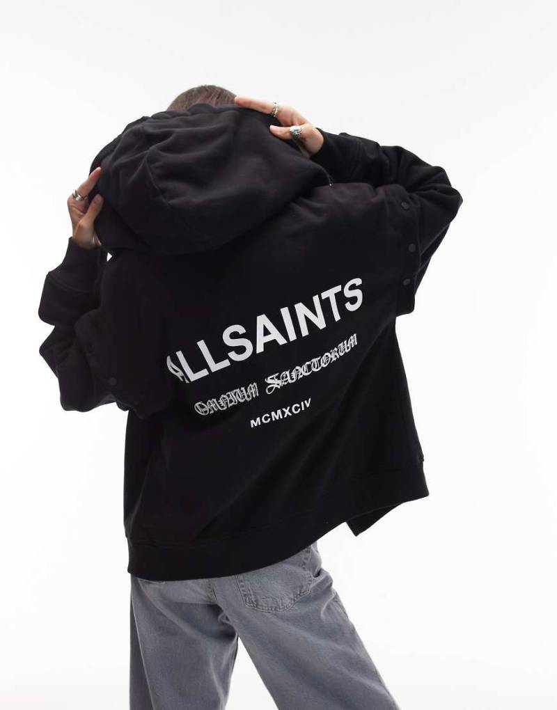 AllSaints - Omnium Amphia - Kapuzenjacke in Schwarz von AllSaints
