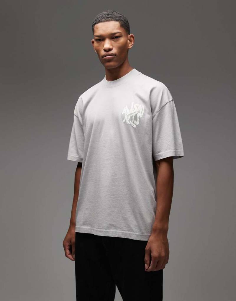 AllSaints - Orlando - T-Shirt in Grau von AllSaints