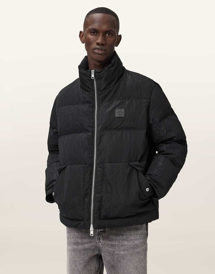 AllSaints - Pulse - Pufferjacke in Schwarz von AllSaints