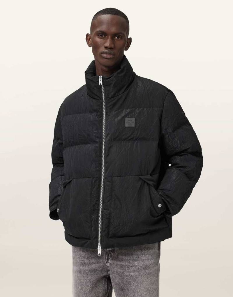 AllSaints - Pulse - Pufferjacke in Schwarz von AllSaints