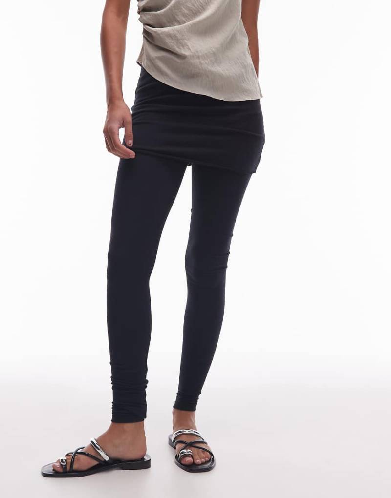 AllSaints - Raffi - Leggings in Schwarz mit Umschlagbund AllSaints - Raffi - Leggings in Schwarz mit Umschlagbund von AllSaints