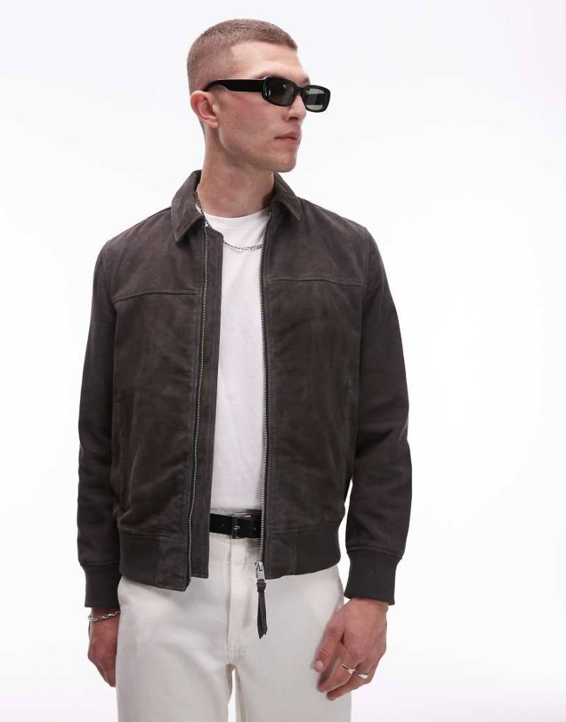 AllSaints - Rashford - Jacke in Rußgrau von AllSaints