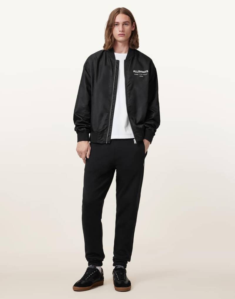 AllSaints - Raven - Hose aus Sweatstoff in Schwarz von AllSaints
