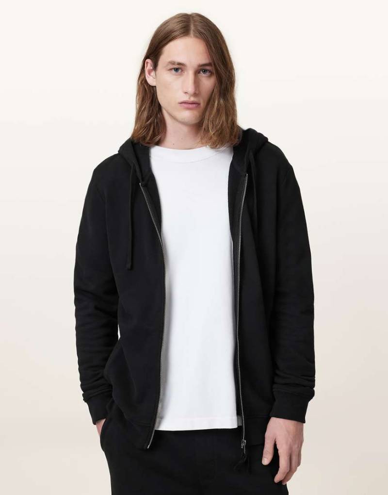 AllSaints - Raven Oth - Kapuzenpullover in Schwarz von AllSaints