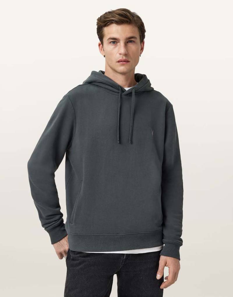 AllSaints - Raven Oth - Kapuzenpullover in Sunil-Blau von AllSaints