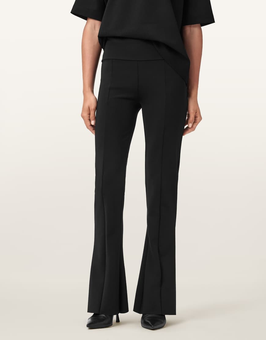 AllSaints - Rebecca - Hose in Schwarz mit Reißverschluss von AllSaints