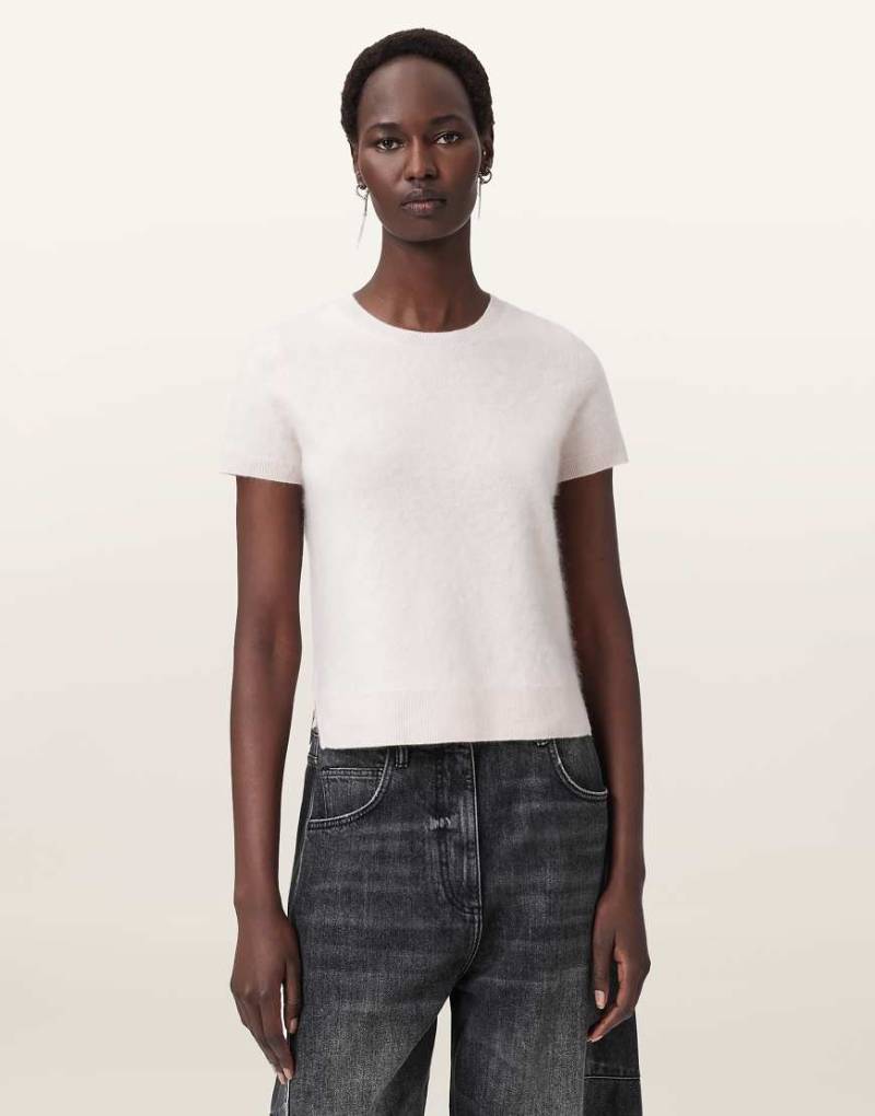 AllSaints - Rebel - T-Shirt in transparentem Rosa von AllSaints