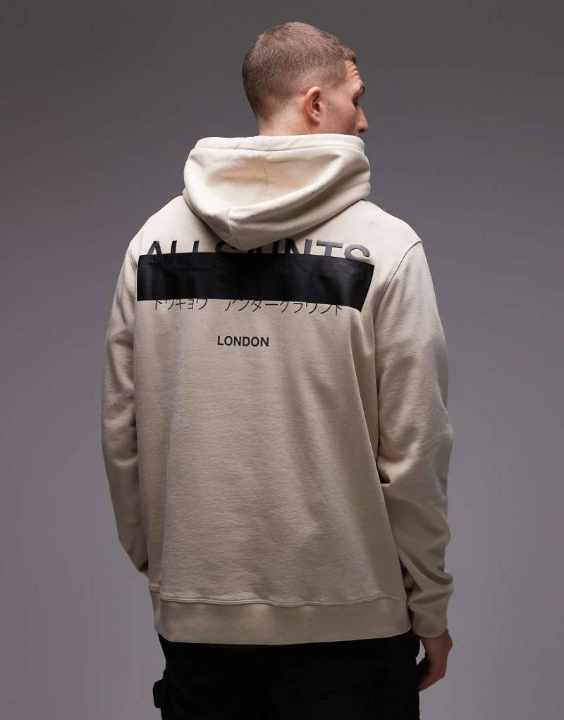 Allsaints - Redact - Kapuzenpullover in Beige-Neutral von AllSaints