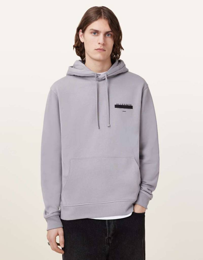 AllSaints - Redact Oth - Kapuzenpullover in Halfpipe-Grau von AllSaints