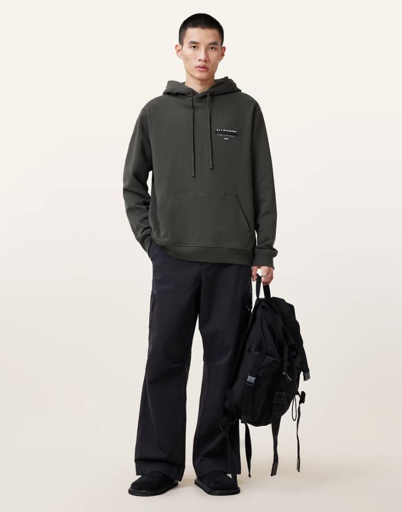 AllSaints - Redact Oth - Kapuzenpullover in Kombu-Grün von AllSaints
