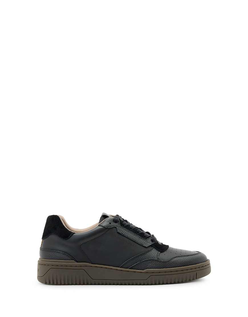 AllSaints - Regan - Low Top Sneaker in Schwarz/Gummi von AllSaints