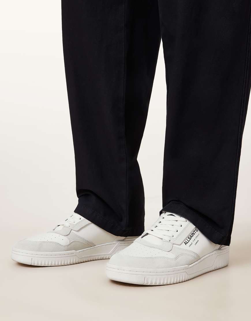 AllSaints - Regan - Low-Top-Sneaker in Weiß/Blau-Bunt AllSaints - Regan - Low-Top-Sneaker in Weiß/Blau-Bunt von AllSaints