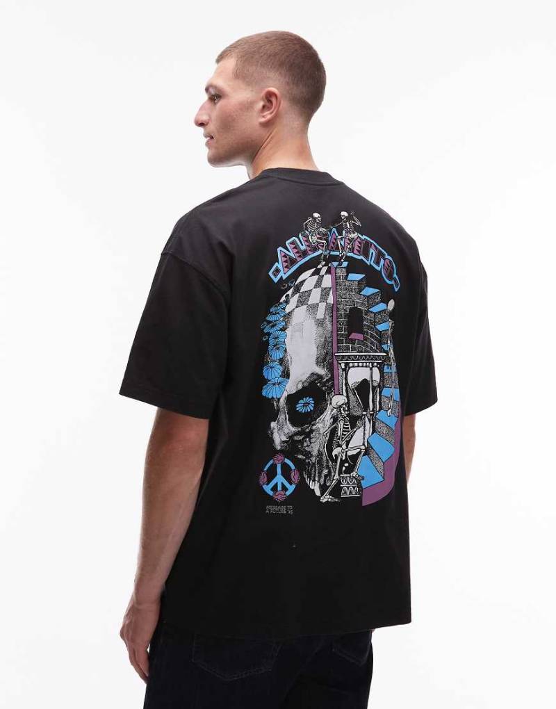 AllSaints - Reincarnate - T-Shirt in Schwarz mit Grafik von AllSaints