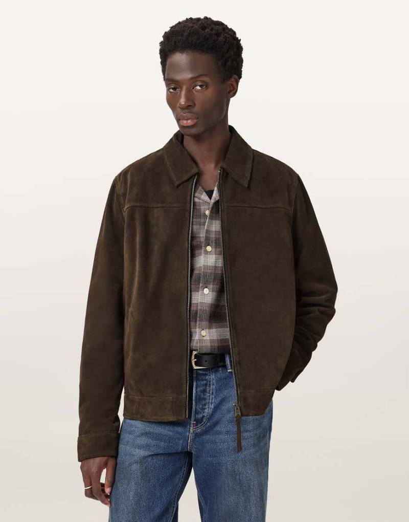 AllSaints - Rhone - Jacke in Kakaobraun-Brown von AllSaints