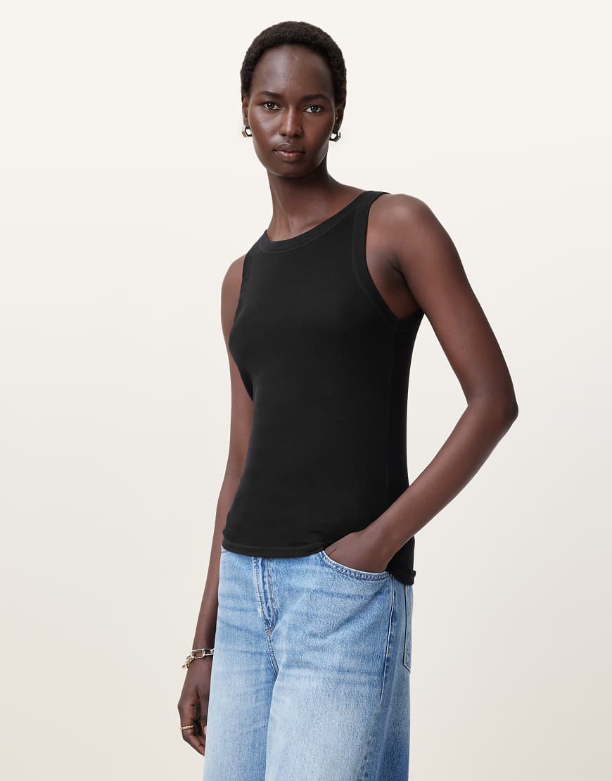 AllSaints - Rina - Tanktop in Schwarz von AllSaints