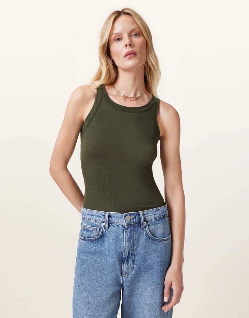 AllSaints - Rina - Tanktop in Unity-Grün von AllSaints