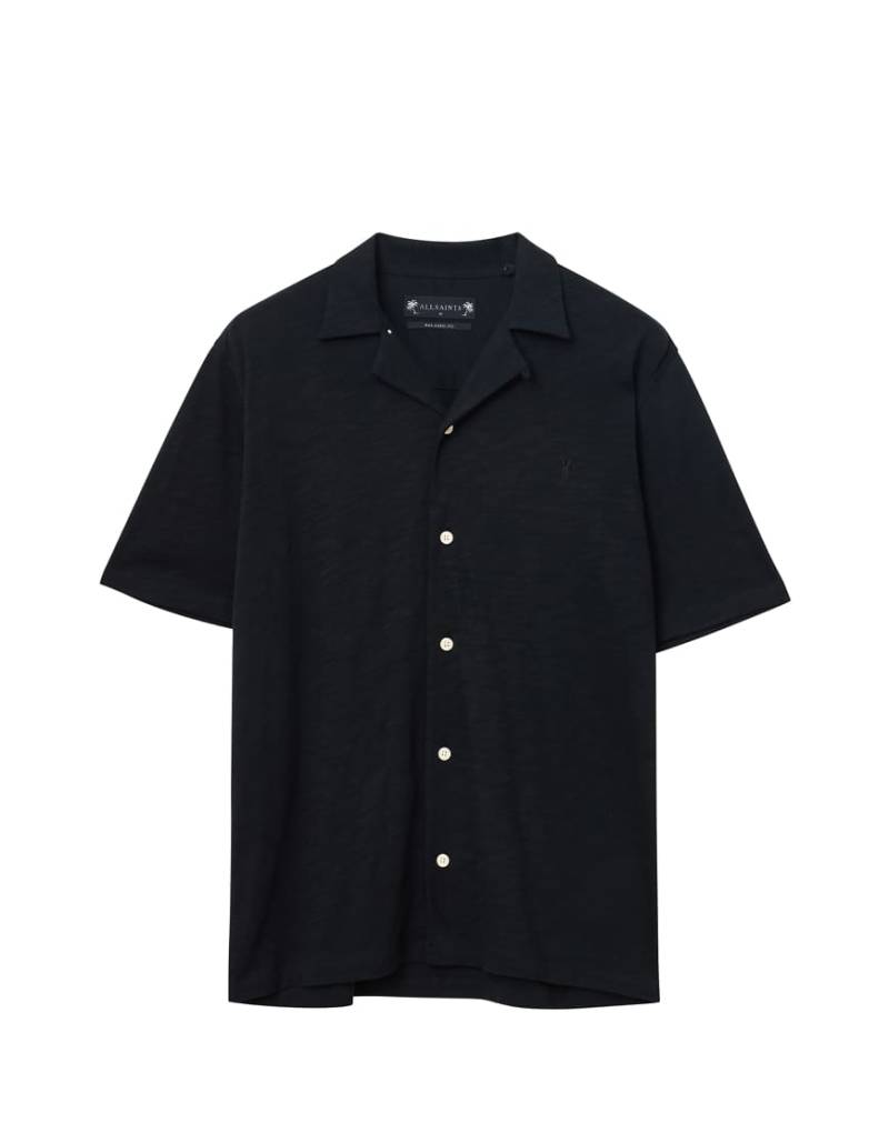 AllSaints - Robson - Kurzärmliges Hemd in Schwarz von AllSaints