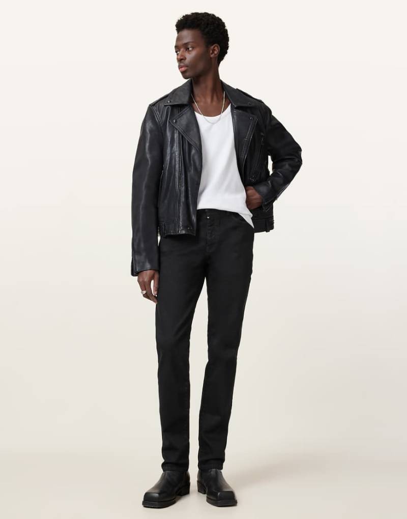 AllSaints - Sid - Jeans in Jet-Schwarz von AllSaints
