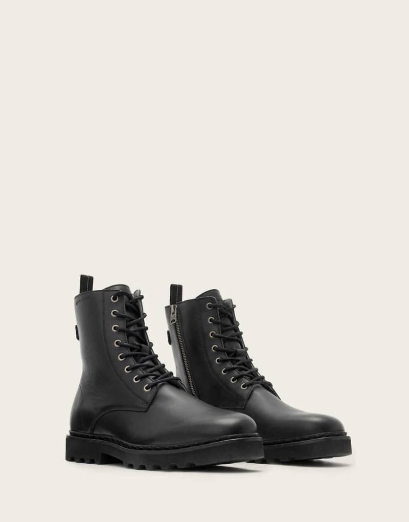 AllSaints - Skiff - Military-Stiefel in Schwarz von AllSaints
