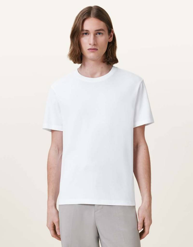AllSaints - Slater - T-Shirt in optischem Weiß mit Rundhalsausschnitt von AllSaints