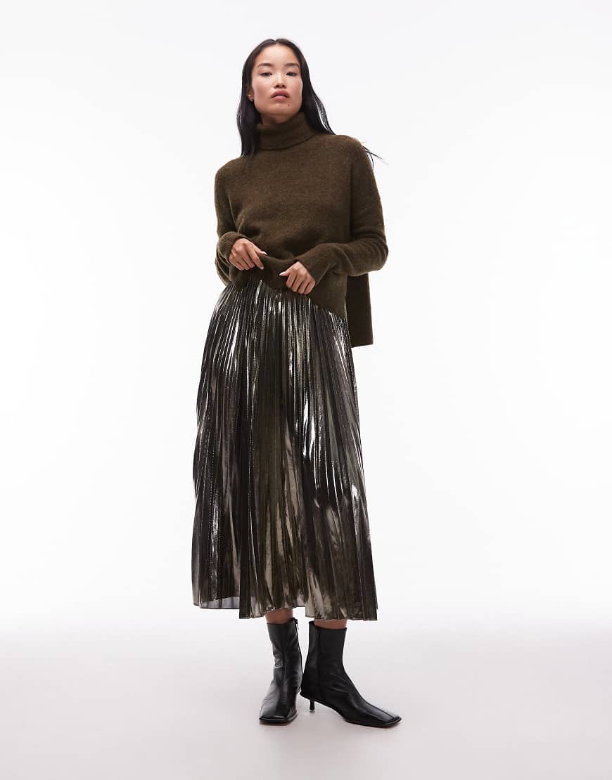 AllSaints - Omnium Amphia - Kapuzenpullover in Schwarz-Brown von AllSaints