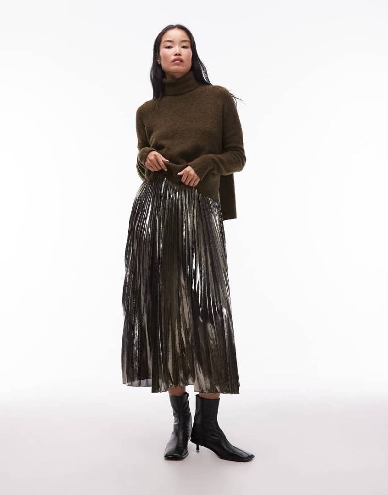 AllSaints - Spark - 2-in-1-Kleid in Bronze-Braun-Brown von AllSaints