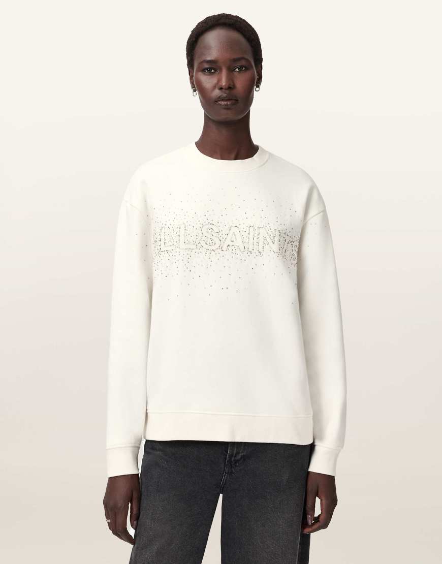AllSaints - Sprinkle Etta - Sweatshirt in Weiß AllSaints - Sprinkle Etta - Sweatshirt in Weiß von AllSaints