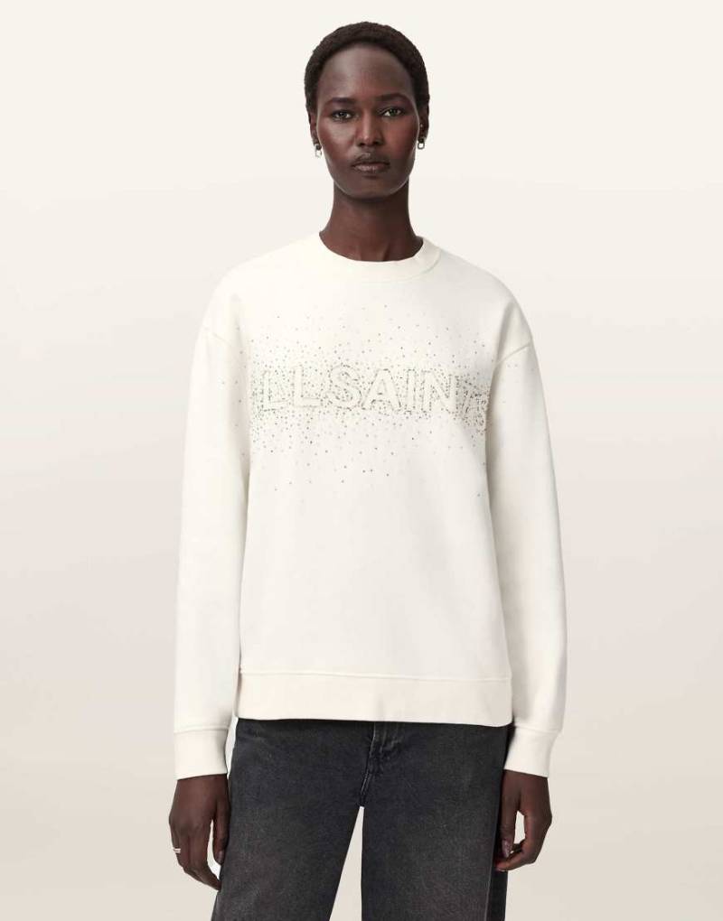 AllSaints - Sprinkle Etta - Sweatshirt in Weiß AllSaints - Sprinkle Etta - Sweatshirt in Weiß von AllSaints