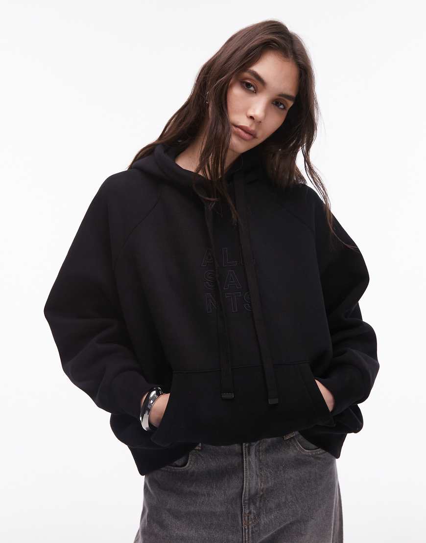 AllSaints - Stacks Talon - Kapuzenpullover in Schwarz von AllSaints