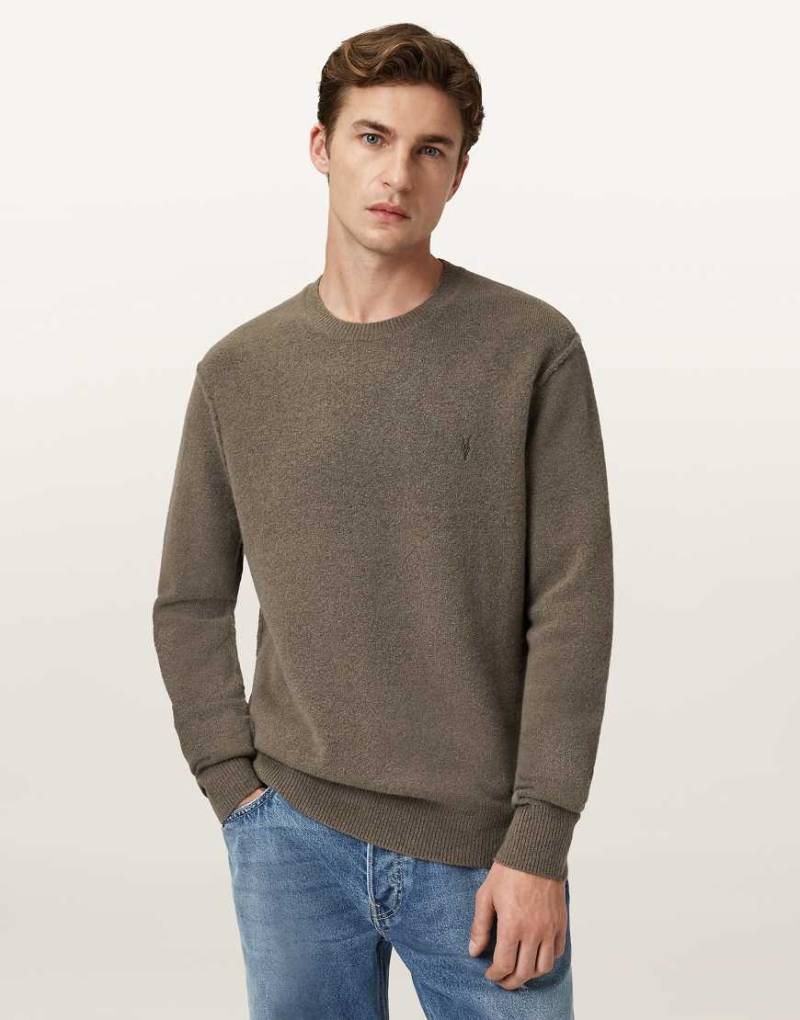 AllSaints - Statten - Sweatshirt in gedämpftem Grün von AllSaints