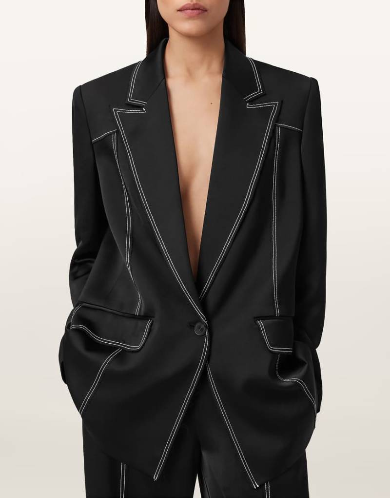 AllSaints - Theah - Blazer in Schwarz von AllSaints