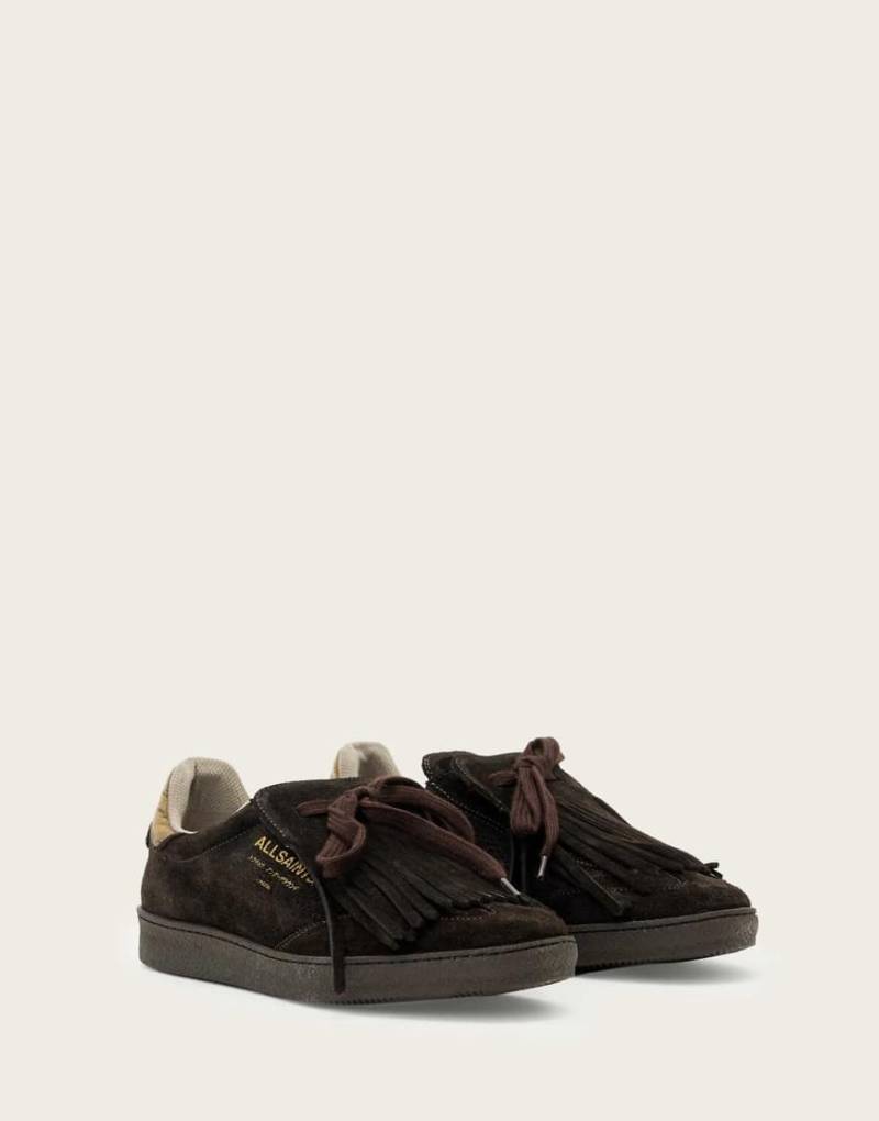 AllSaints - Thelma - Schuhe in Bitterbraun mit Fransen-Brown von AllSaints
