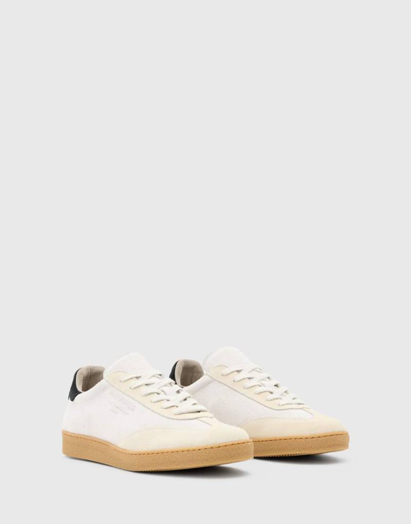 AllSaints - Thelma - Sneaker aus Wildleder in Kreideweiß von AllSaints