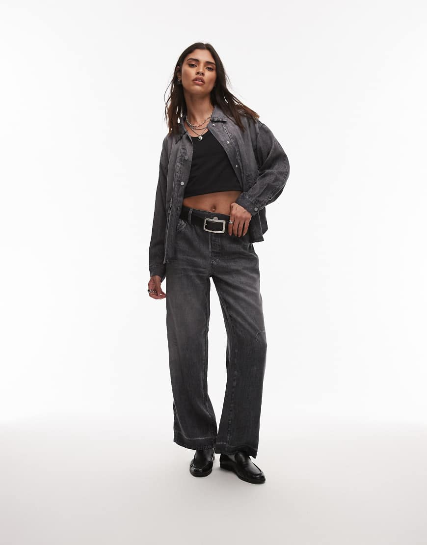 AllSaints - Tyler - Hose in Jeansoptik in Schwarz AllSaints - Tyler - Hose in Jeansoptik in Schwarz von AllSaints