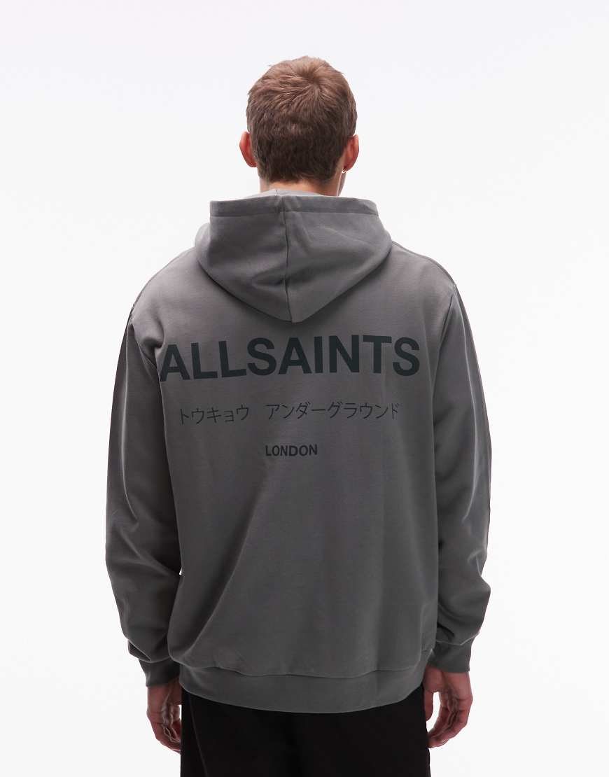 AllSaints - Underground - Kapuzenpullover in Grün von AllSaints