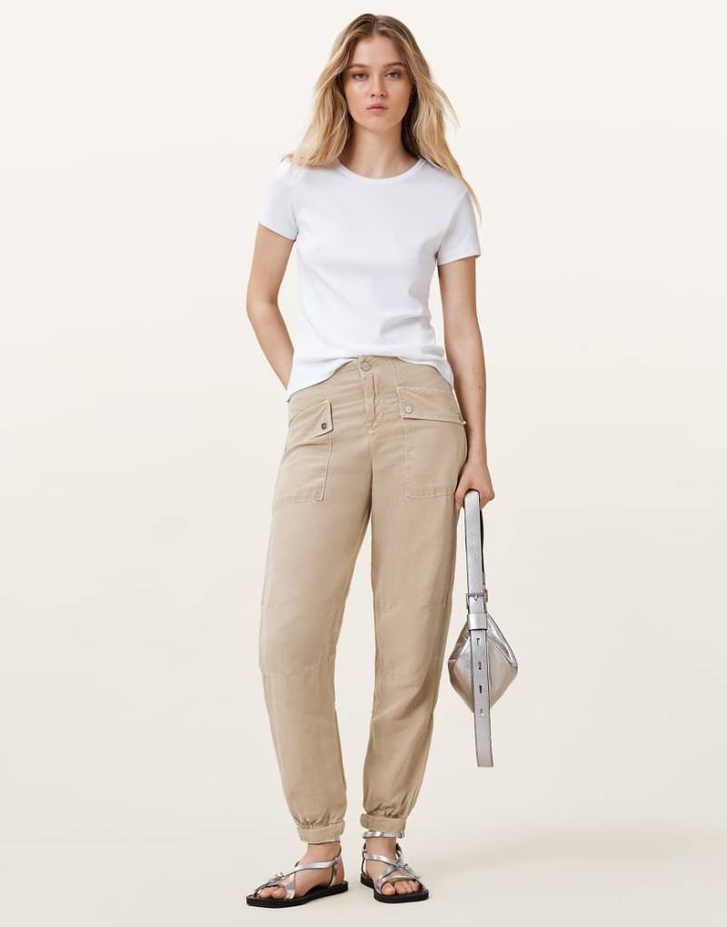 AllSaints - Val - Hose in Sandbraun von AllSaints