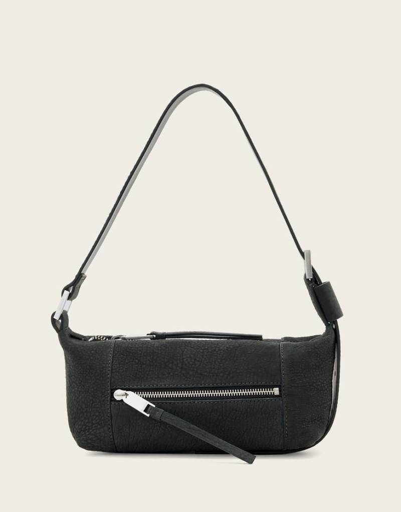 AllSaints - Vega G - Mini-Schultertasche in Meteoritengrau von AllSaints