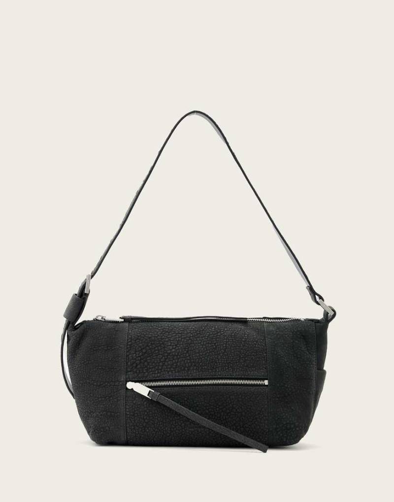 AllSaints - Vega G - Schultertasche in Meteoritengrau von AllSaints