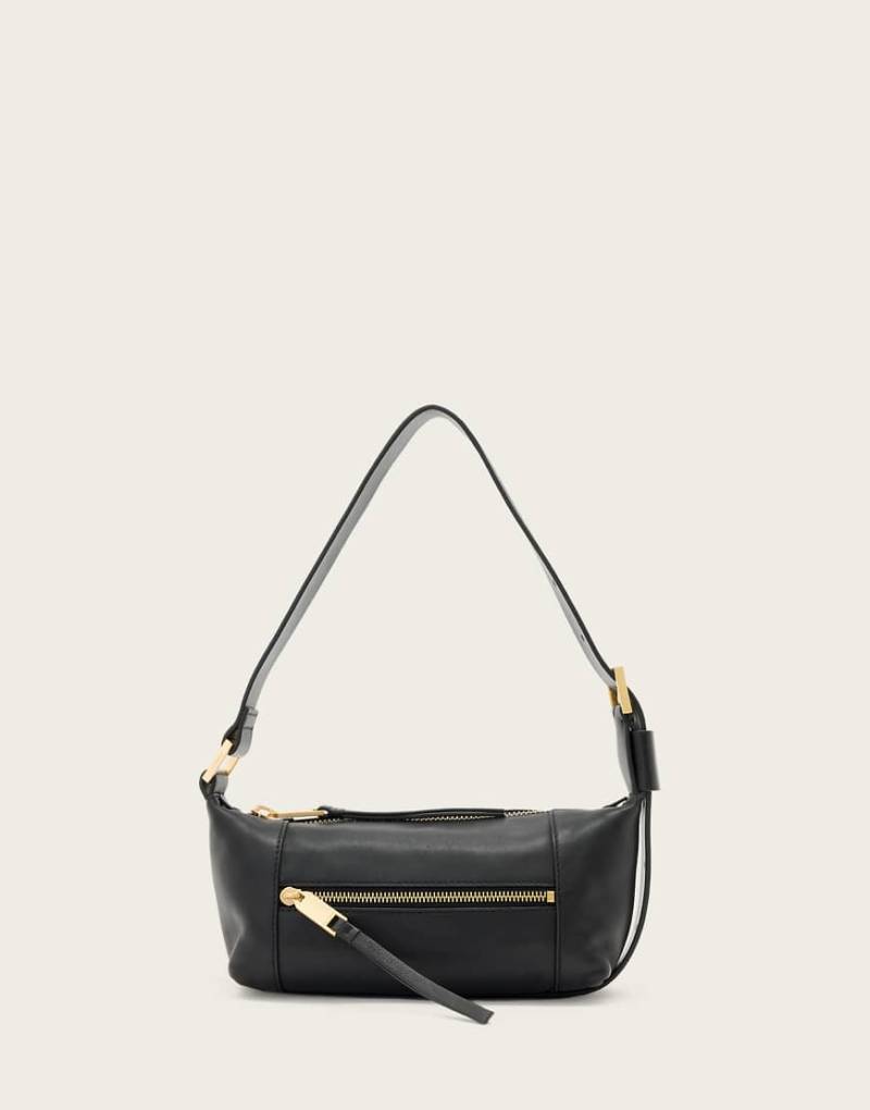 AllSaints - Vega - Kleine Schultertasche in Schwarz von AllSaints